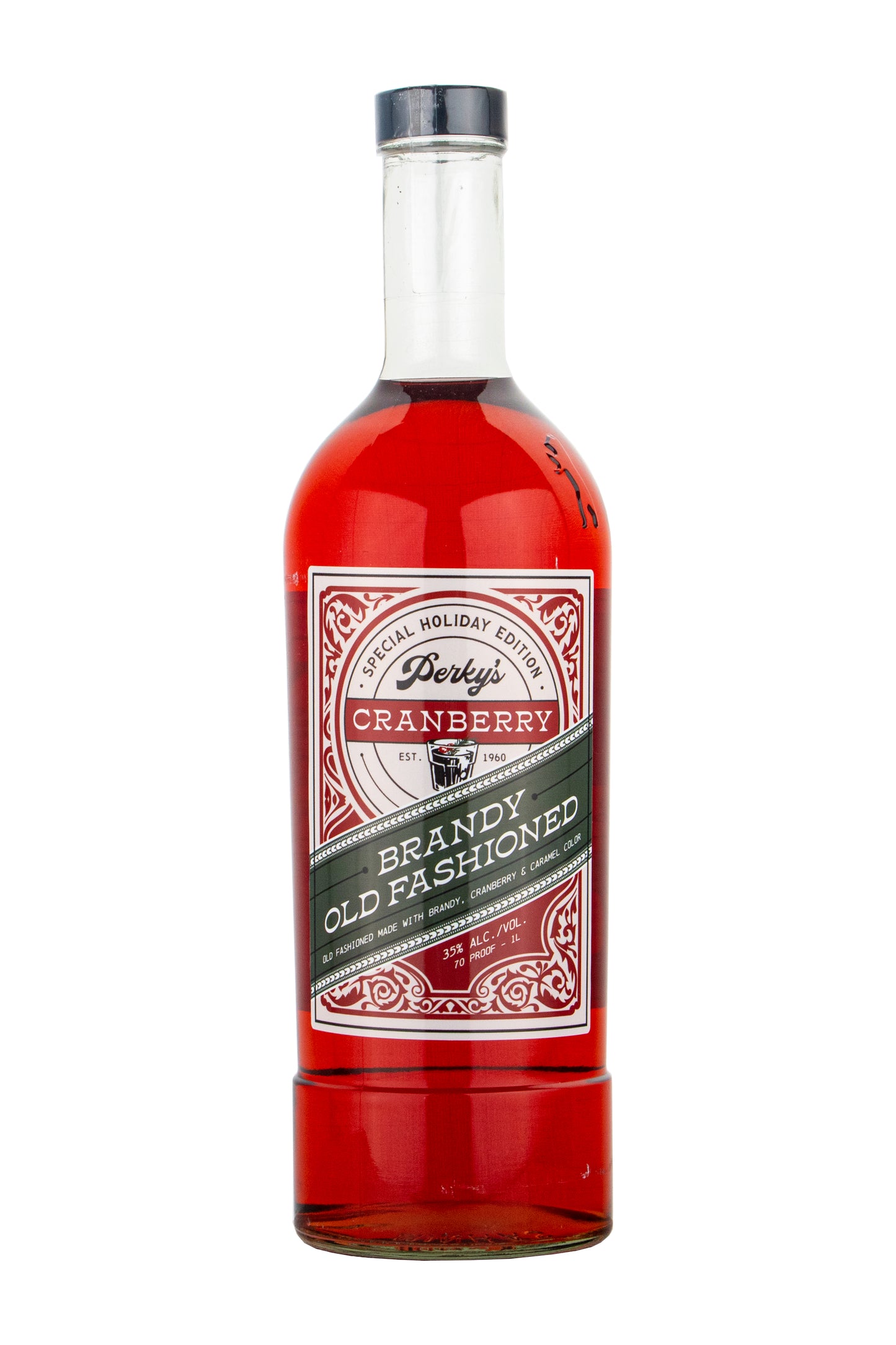 Perky's Cranberry Brandy Old Fashioned