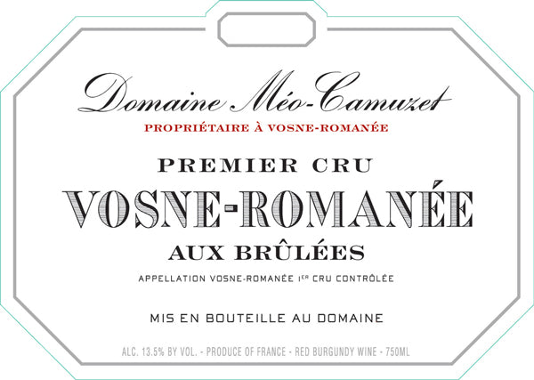 Domaine Méo-Camuzet 1er Cru Vosne-Romaneé Aux Brûlées