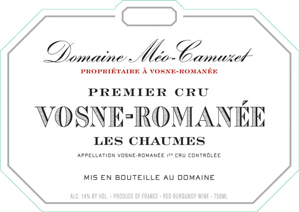 Domaine Méo-Camuzet 1er Cru Vosne-Romaneé Les Chaumes