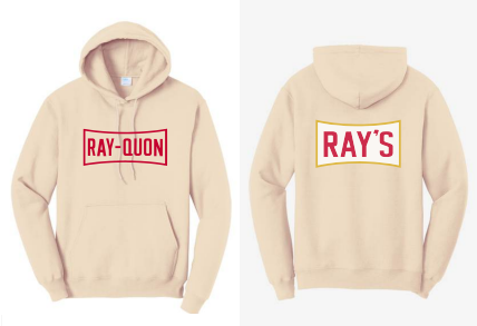 Ray-Quon Cream Hoodie