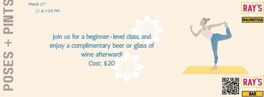 Poses + Pints at Ray's Bar Wauwatosa