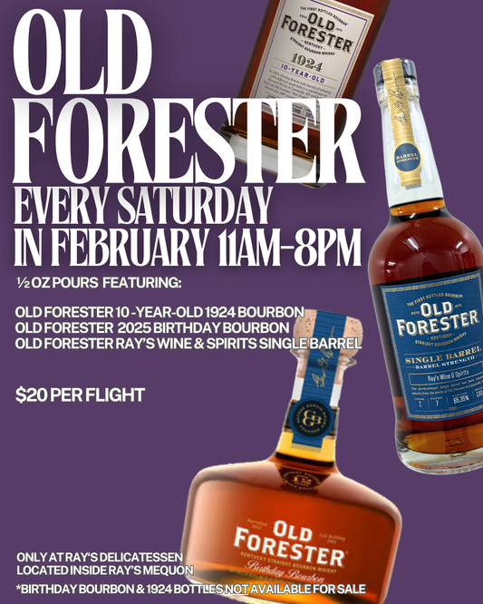 February Old Forester Flight - Ray's Delicatessen Mequon
