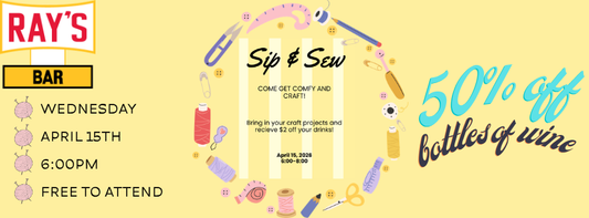 Sip + Sew at Ray's Bar Wauwatosa - Free to Attend!
