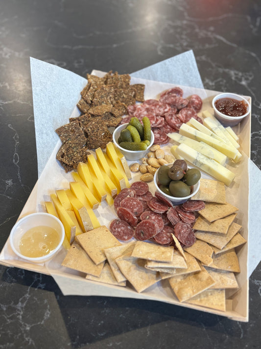 Serves 8-10 Chef's Choice Cheese and Meat Board - Pickup Pre-Order