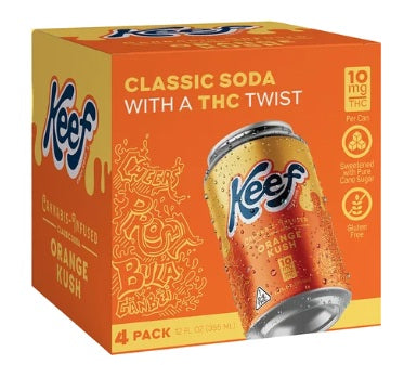 Keef Orange Kush 10mg THC 4-Pack Cans