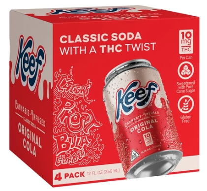 Keef Original Cola 10mg THC 4-Pack Cans