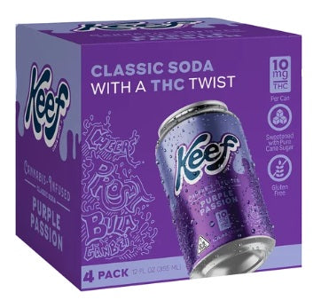 Keef Purple Passion 10mg THC 4-Pack Cans