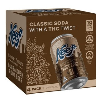 Keef Root Beer 10mg THC 4-Pack Cans