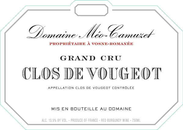 Domaine Méo-Camuzet Clos de Vougeot Grand Cru
