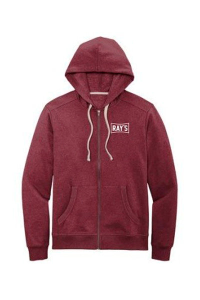 Ray's Logo Full Zip Hoodie Maroon