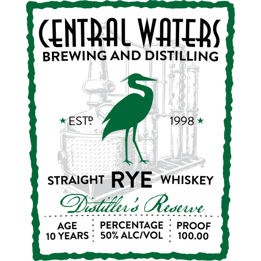 Central Waters 10 Year Rye Whiskey