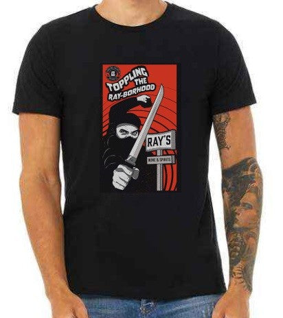 Ray's Toppling The Rayborhood T-Shirt Black