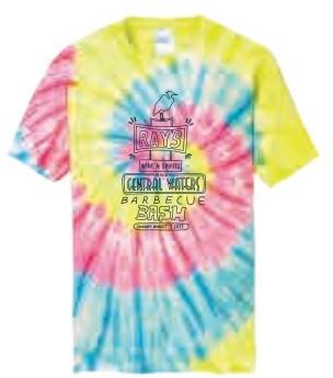 Ray's - Central Waters BBQ Bash Neon Tie-Dye Tee Medium