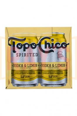 Topo Chico - Vodka & Lemon (4 pack 355ml cans) (4 pack 355ml cans)