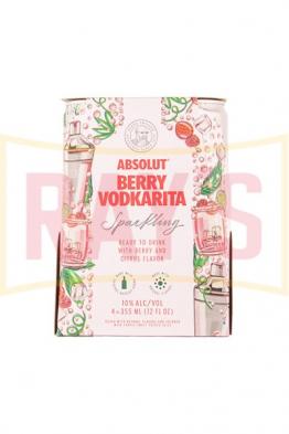 Absolut - Sparkling Berry Vodkarita (4 pack 12oz cans) (4 pack 12oz cans)