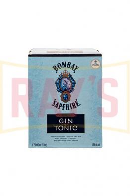Bombay Sapphire - Gin & Tonic (250ml 4 pack Cans) (250ml 4 pack Cans)