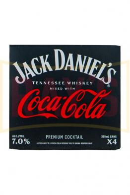 Jack Daniel's - & Coca-Cola (4 pack 355ml cans) (4 pack 355ml cans)