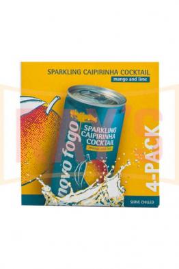 Novo Fogo - Mango & Lime Sparkling Caipirinha (200ml 4 pack cans) (200ml 4 pack cans)