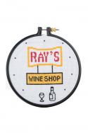 Ray's - Cross Stitch 6-Inch Wine Shop